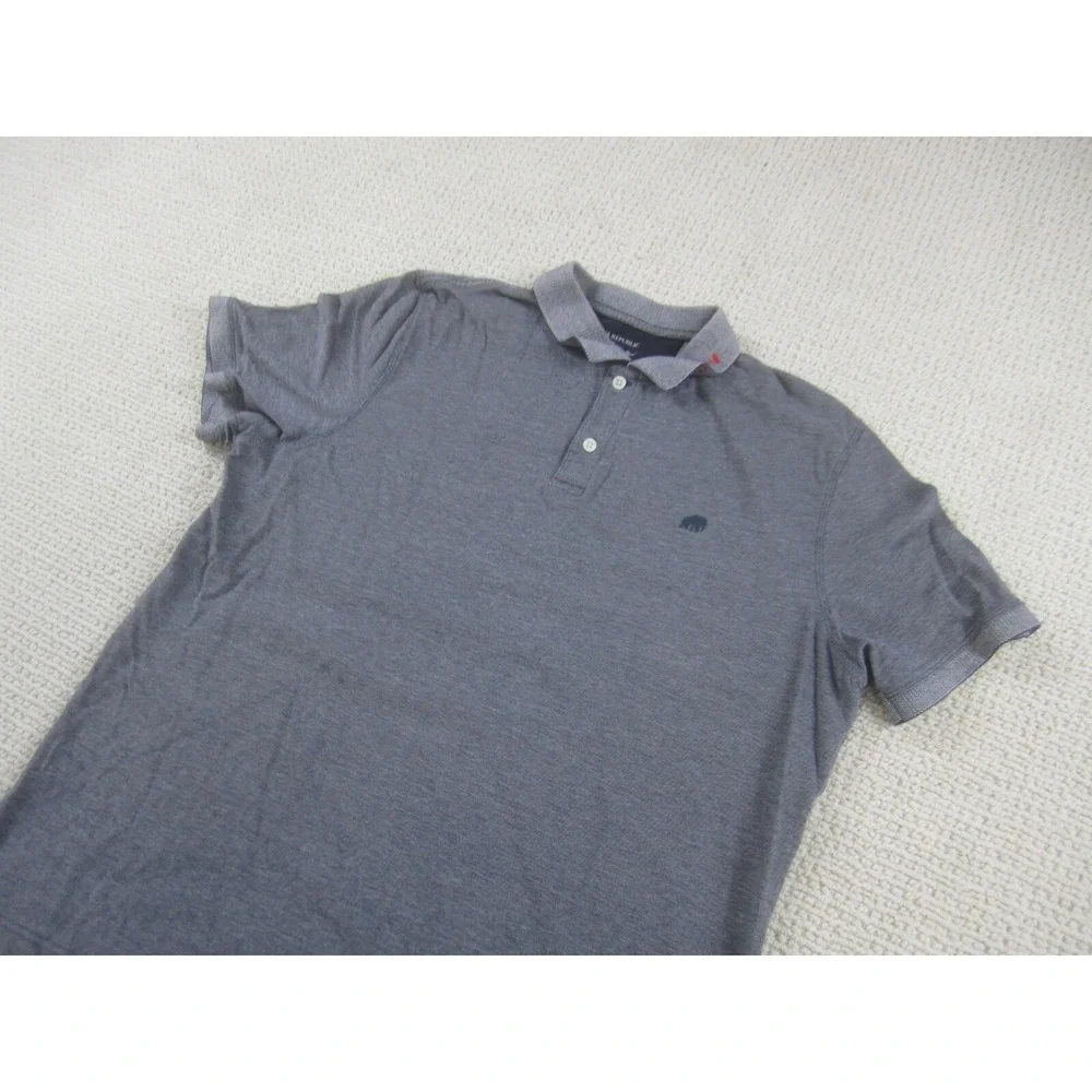 Banana Republic Shirt Mens XL Gray‎ Blue Short Sleeve Casual Collared Cotton